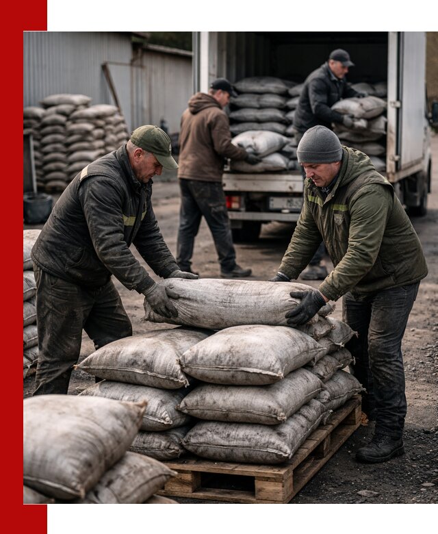 Доставка угля в мешках по выгодным ценам в Ухте