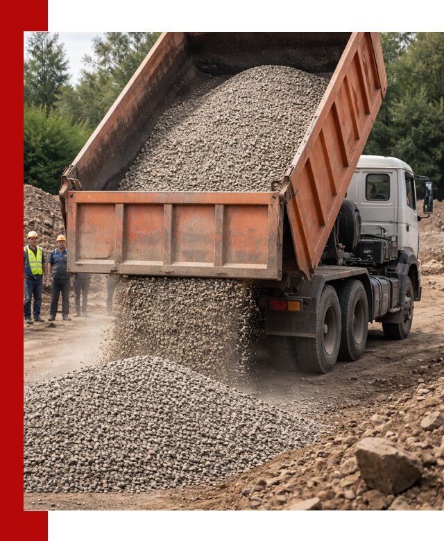 Доставка сыпучих материалов самосвалом в Ухте быстро и надежно