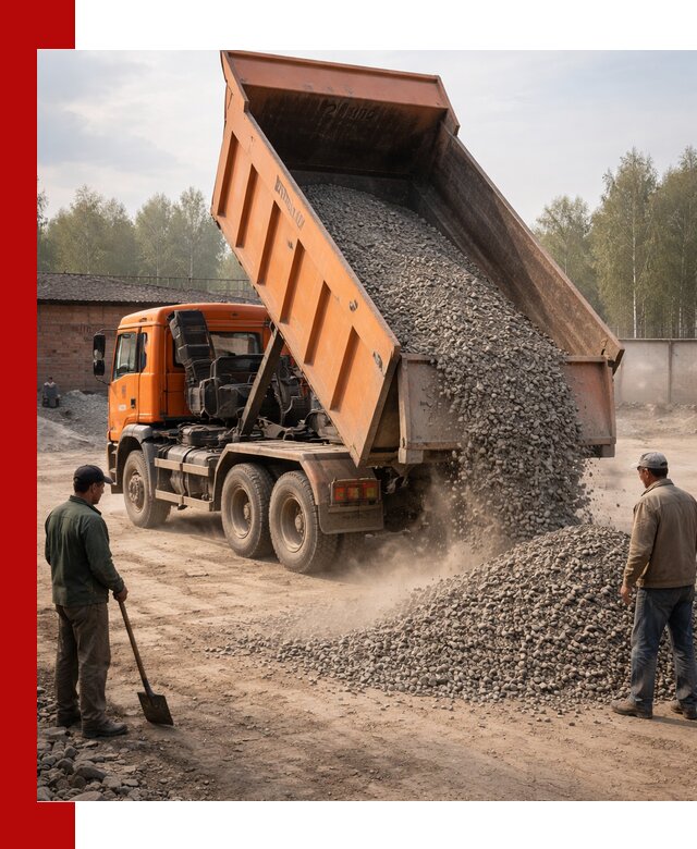 Доставка самосвалом 20 м3 в Ухте быстро и надежно