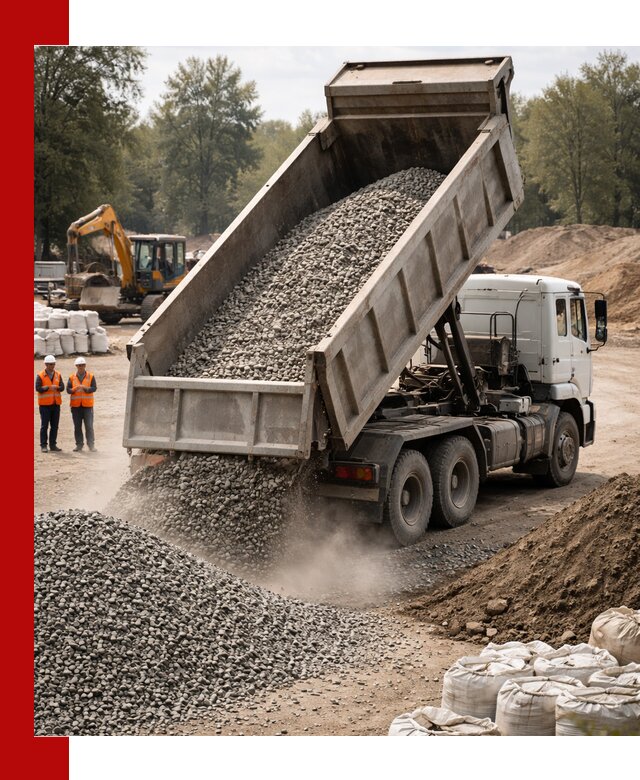 Аренда самосвала в Ухте для доставки сыпучих и нерудных материалов