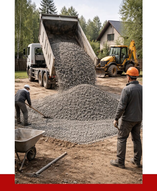 Отсыпка участка щебнем в Ухте от 6581 р. ПРОНЕРУДХта