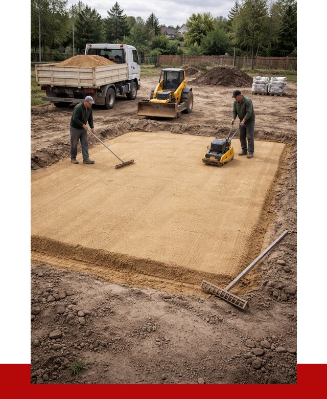 Устройство песчаной подушки в Ухте от 4556 р. ПРОНЕРУДХта